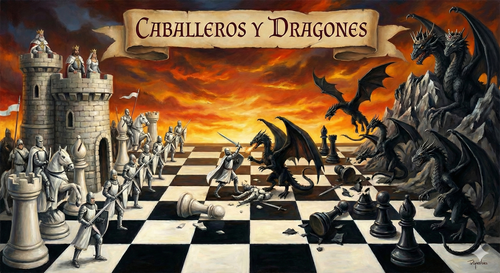 Ajedrez Fantasía Épica – Caballeros y Magos vs Dragones 🐉♟️